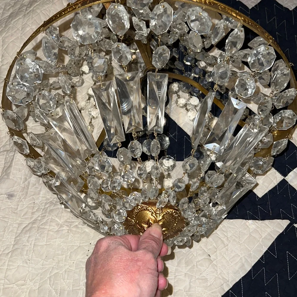 Empire Crystal Chandelier Antique French Ceiling Lighting